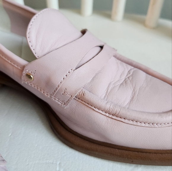 Franco Sarto pink leather loafers US 6 - Picture 3 of 11